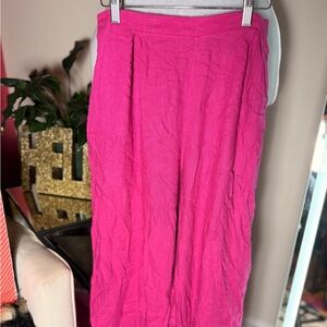 Pink Wide Leg Pants